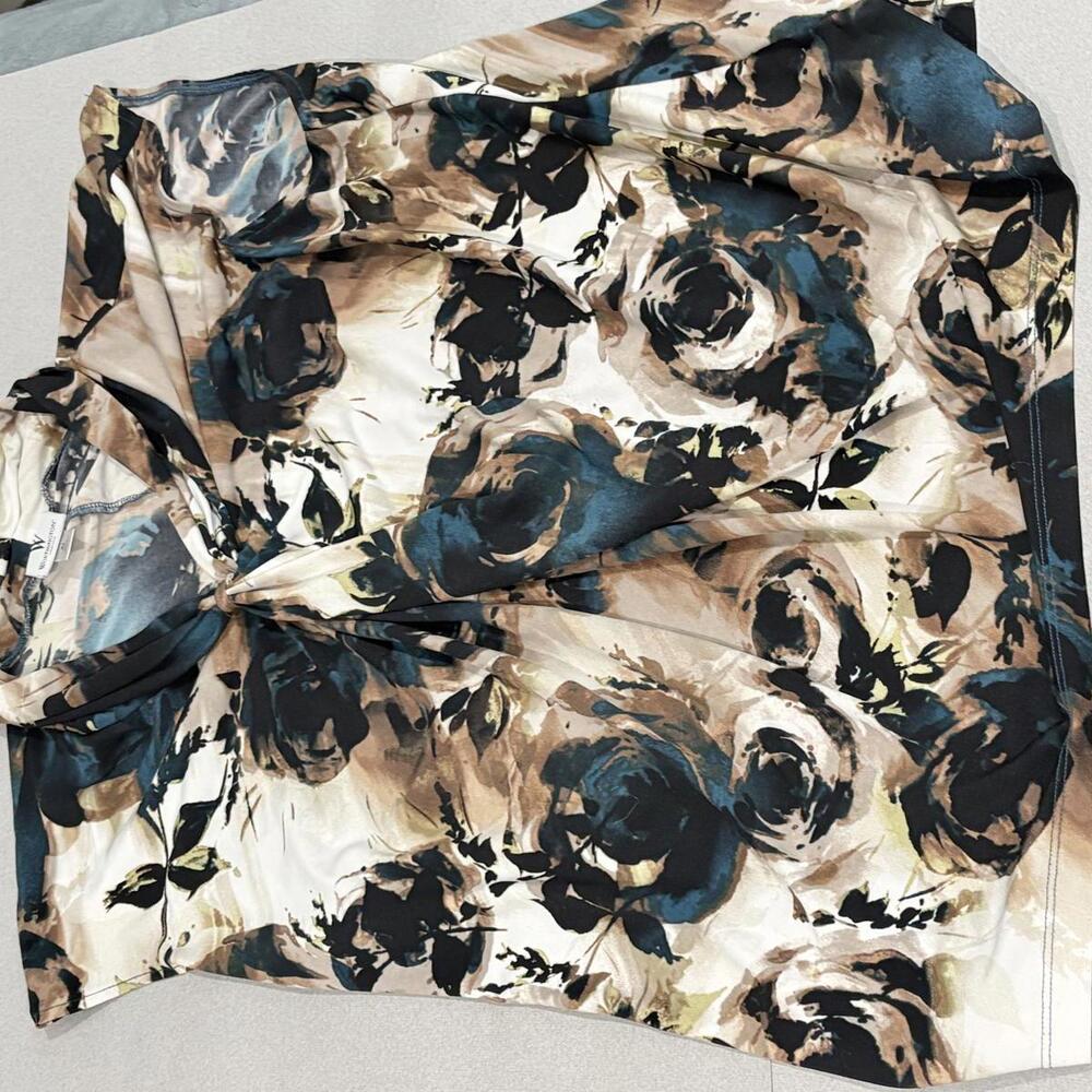 Worthington Stretch Floral Print Sleeveless Blouse XL - Picture 12 of 13